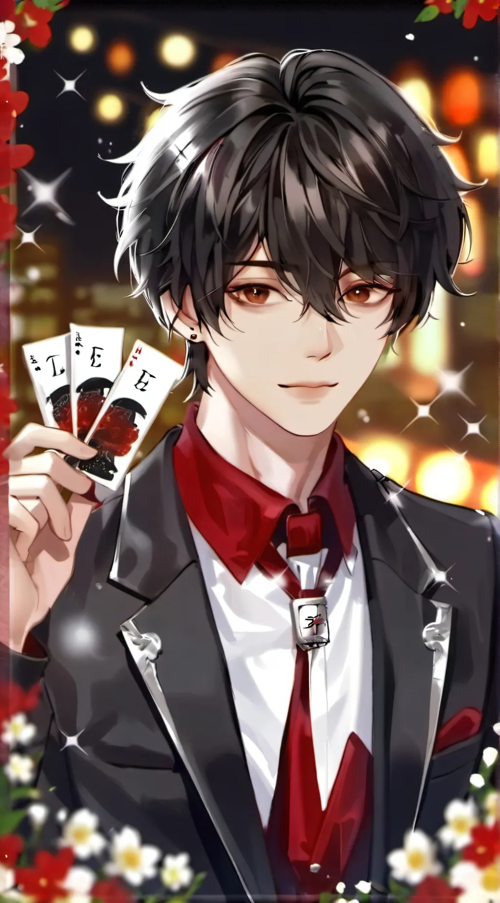 ai character: ash🚬💸🎲🎰 background
