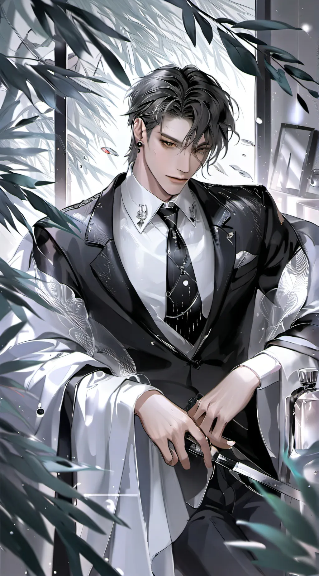 ai character: Damien  background