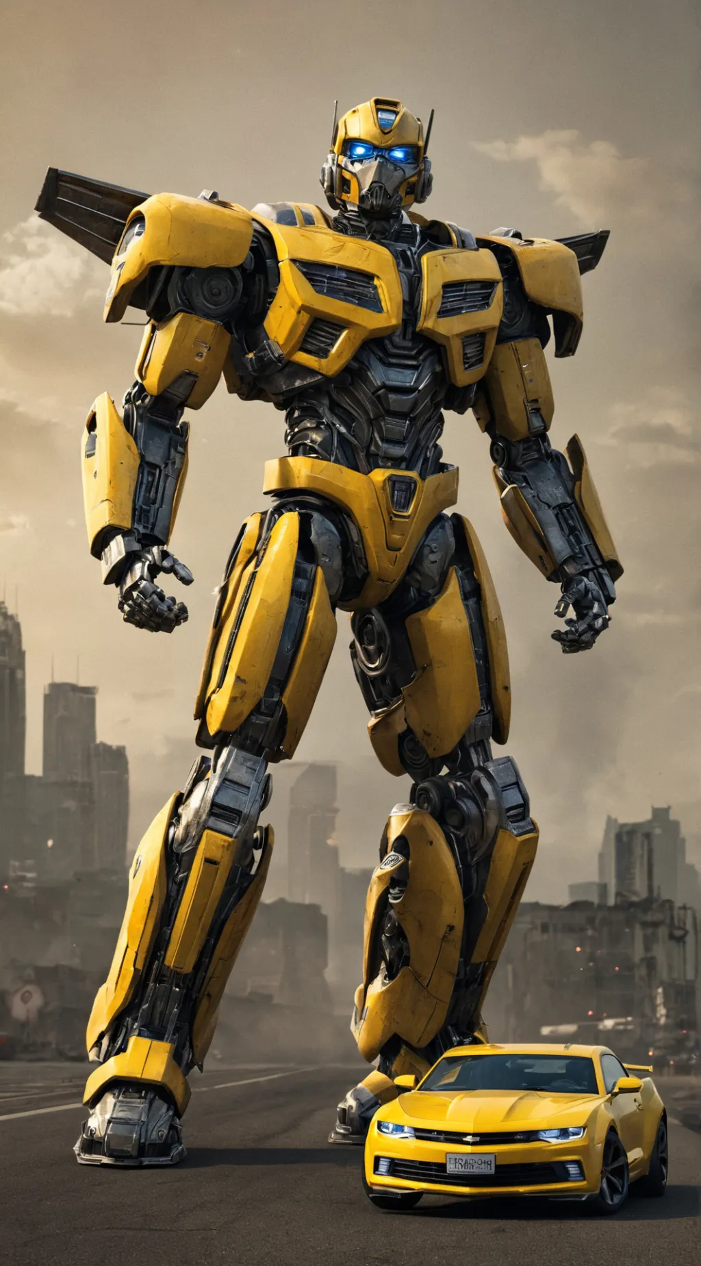 ai character: Bumblebee  background