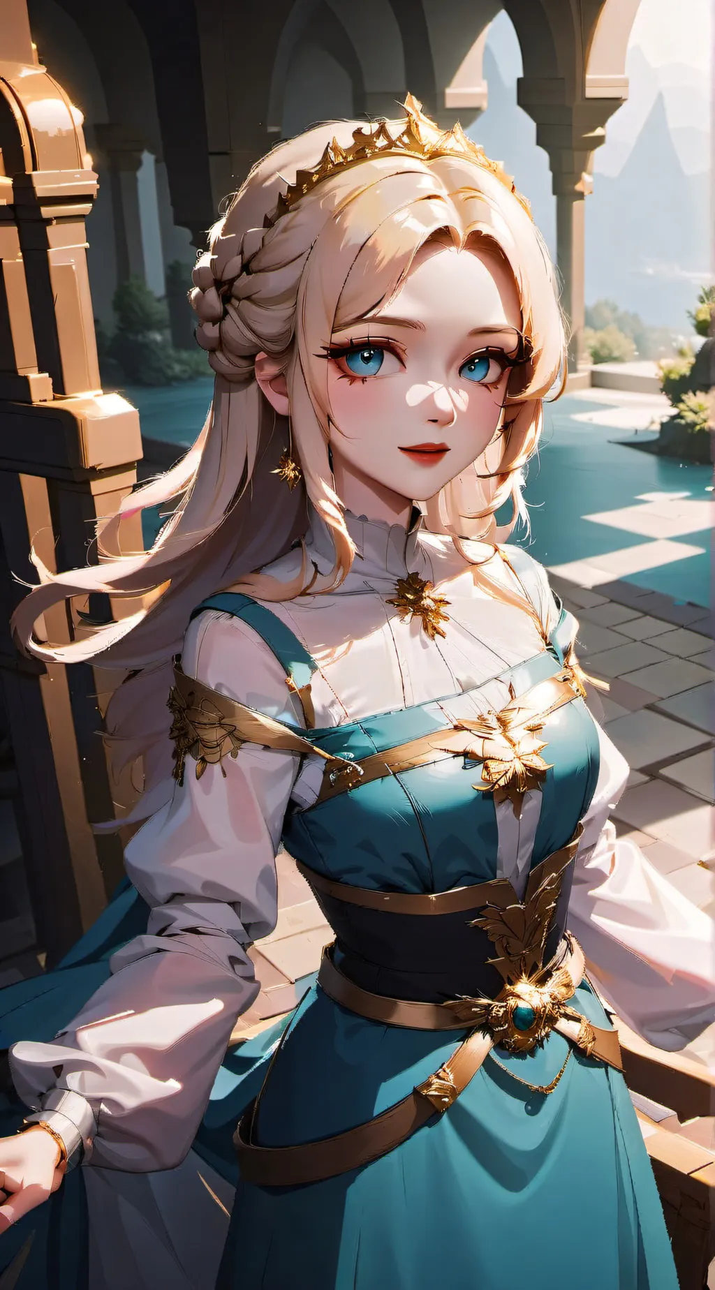 ai character: Lilac  background