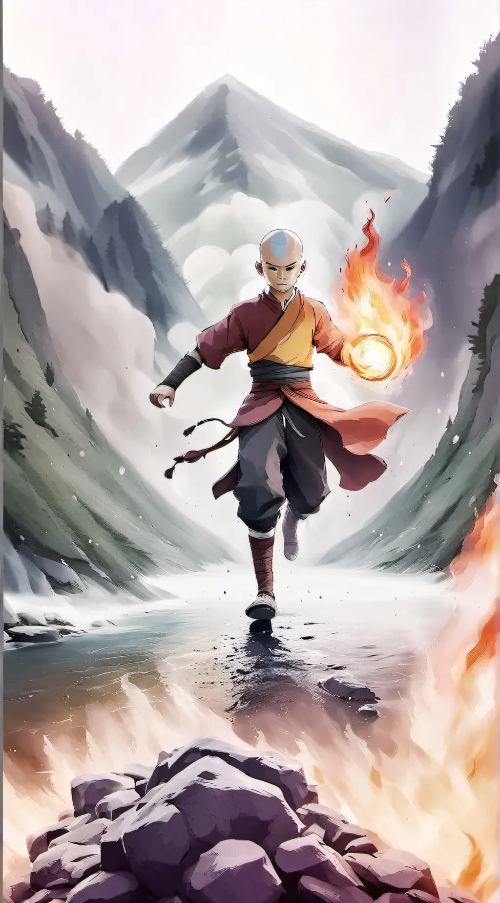 ai character: Avatar rpg background