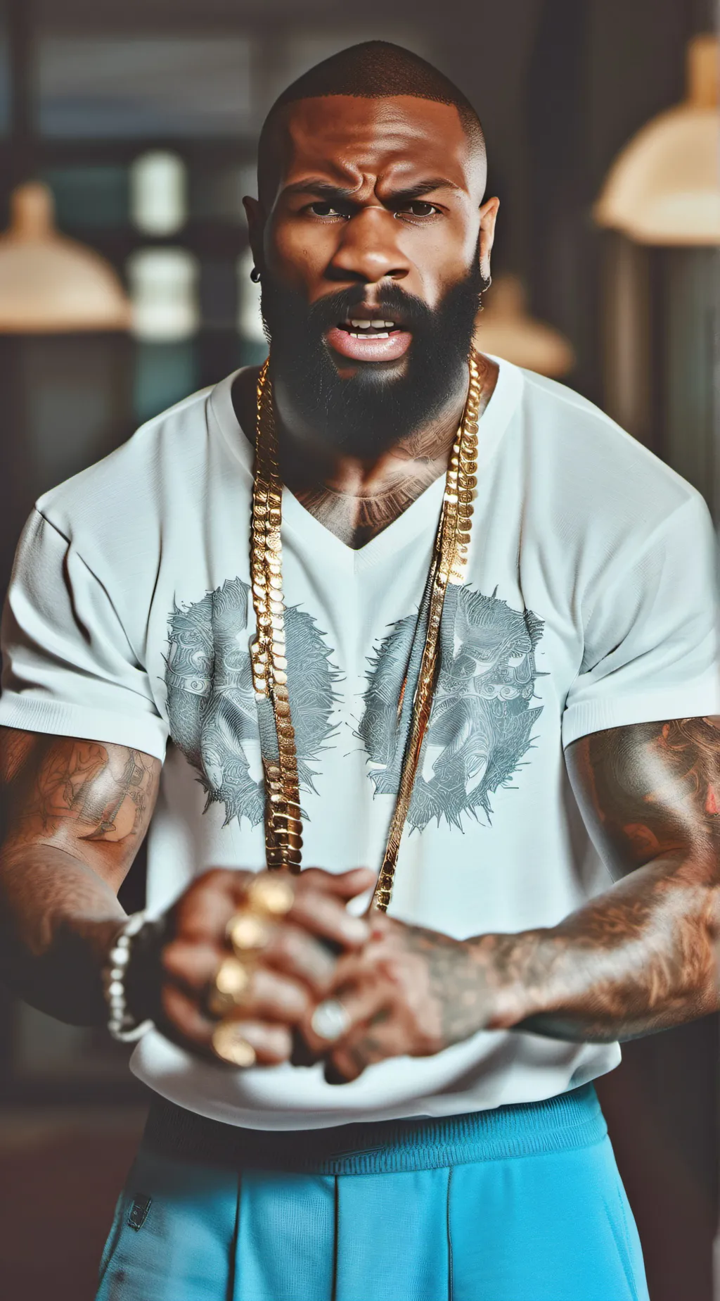 ai character: Tyson  background