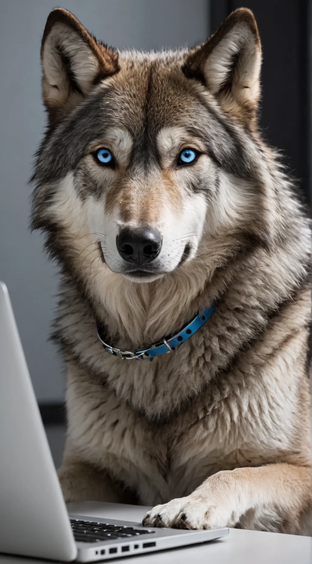 ai character: CyberWolf background