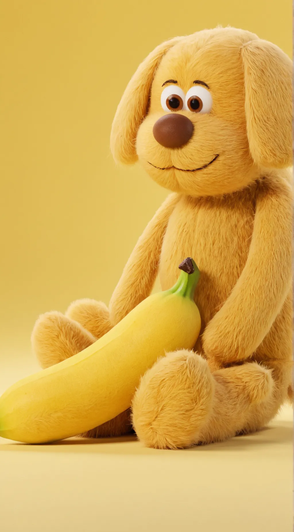 ai character: milky banana  background
