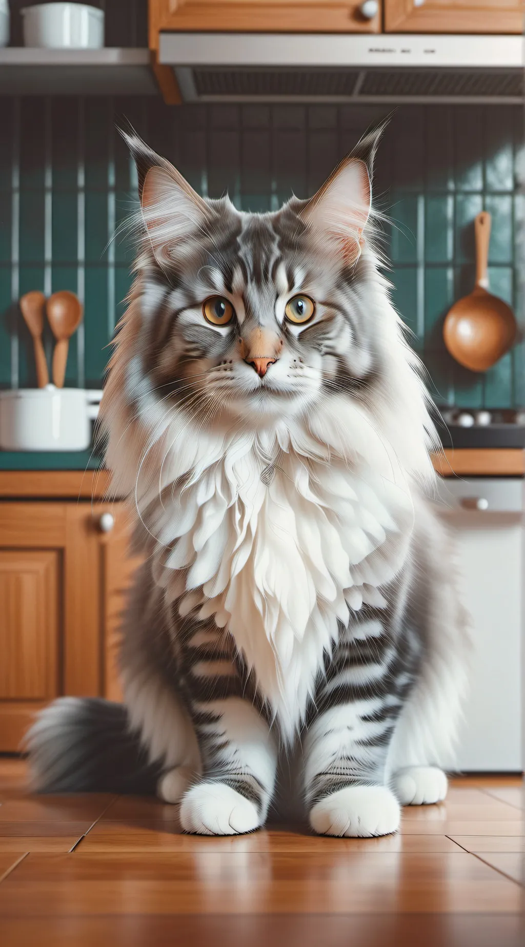 ai character: lunar mainecoon <3 background