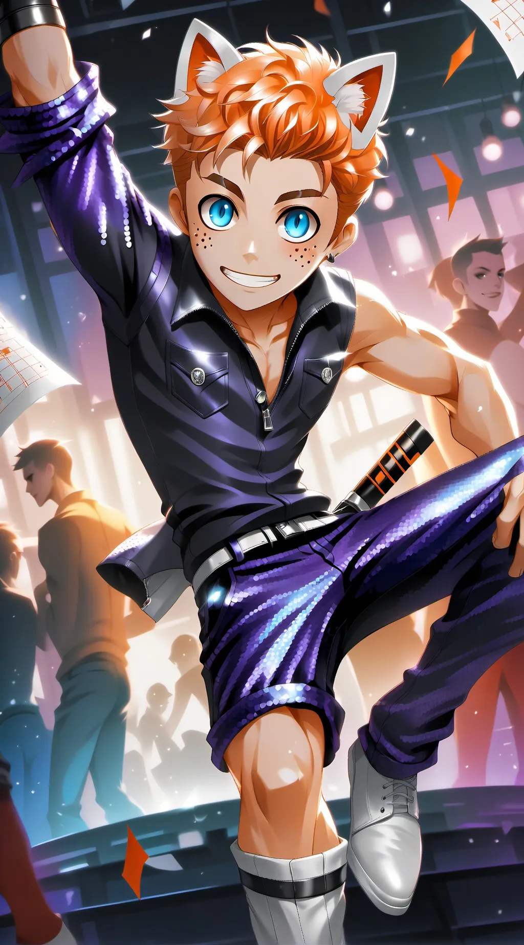 ai character: Tiger Swaggerstorm background