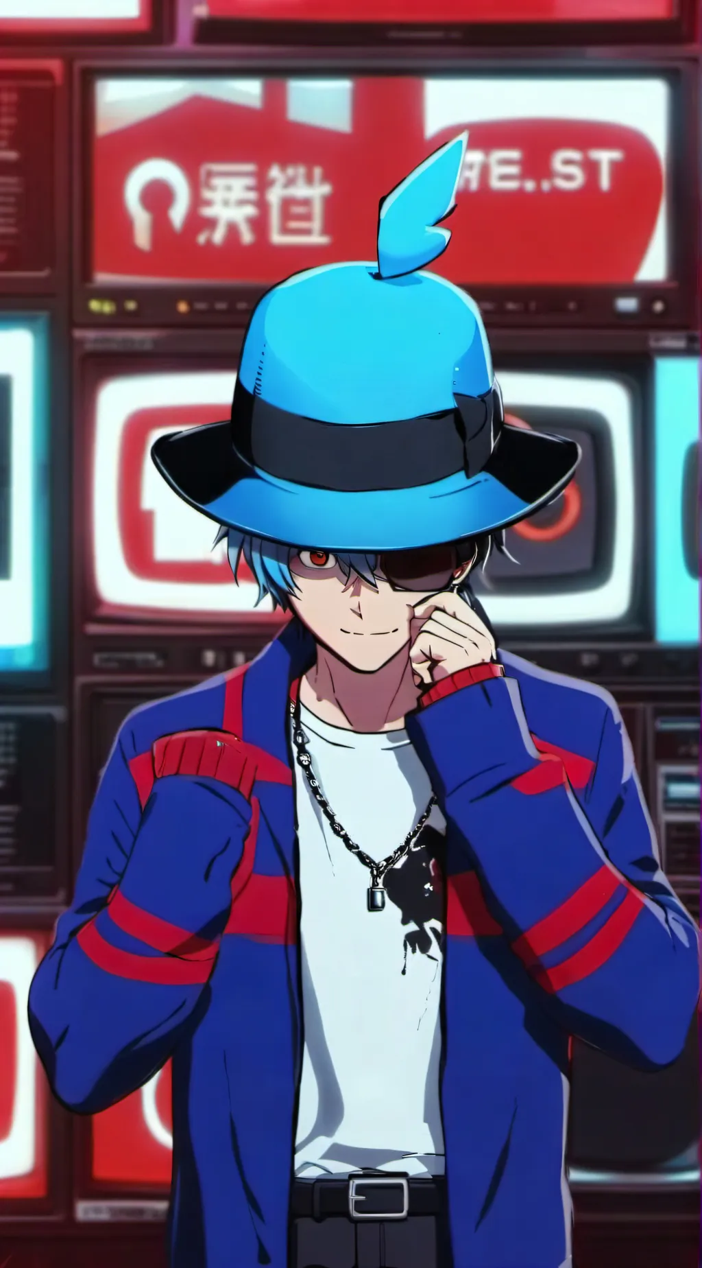 ai character: Vox[owns you] background