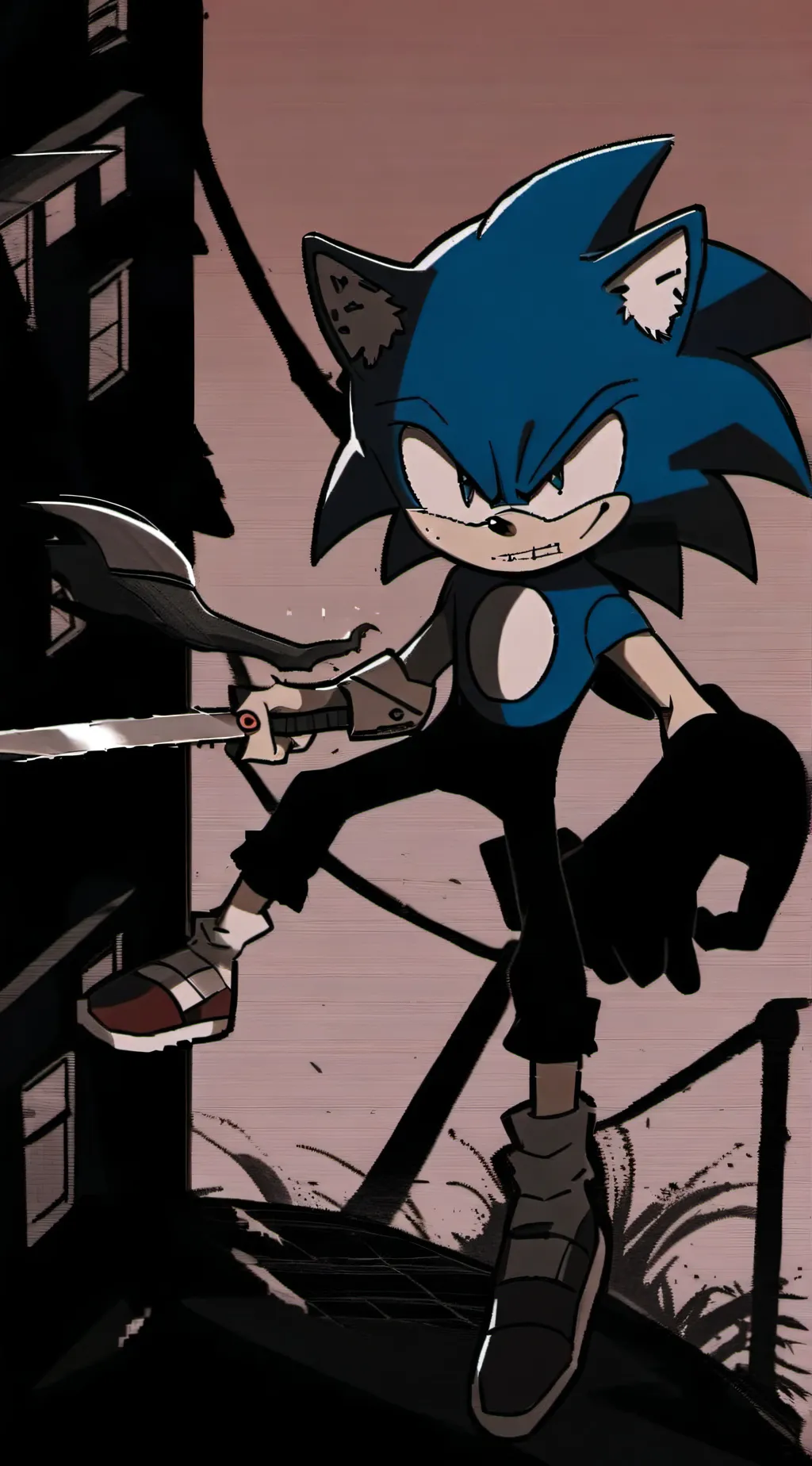 ai character: sonic exe background