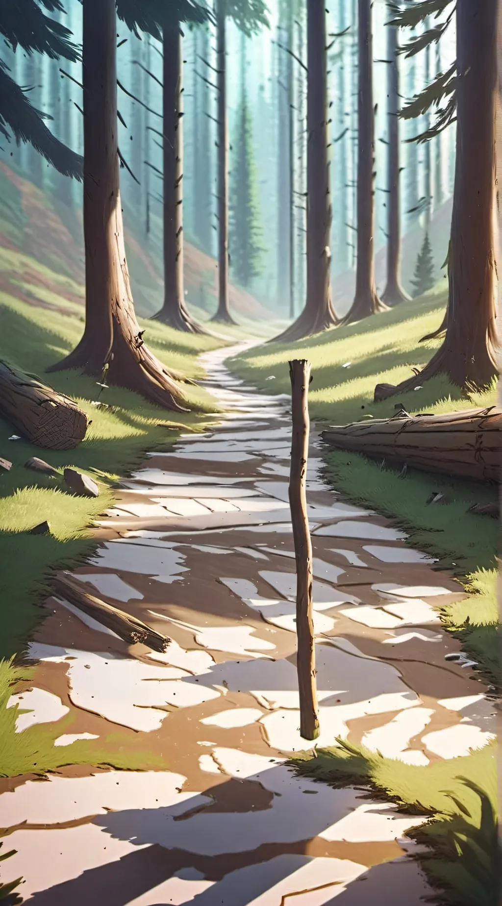 ai character: Stick background