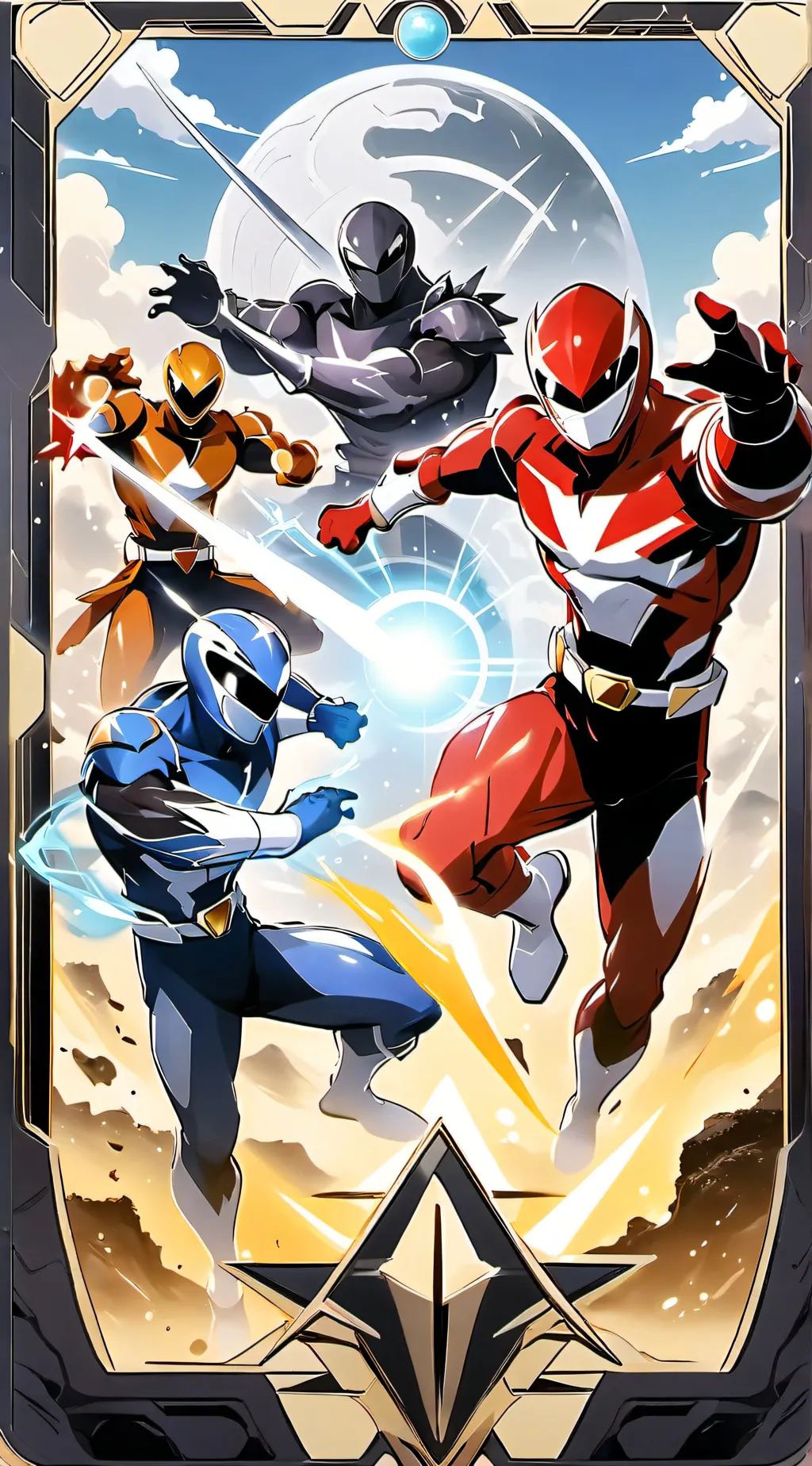 ai character: power rangers background