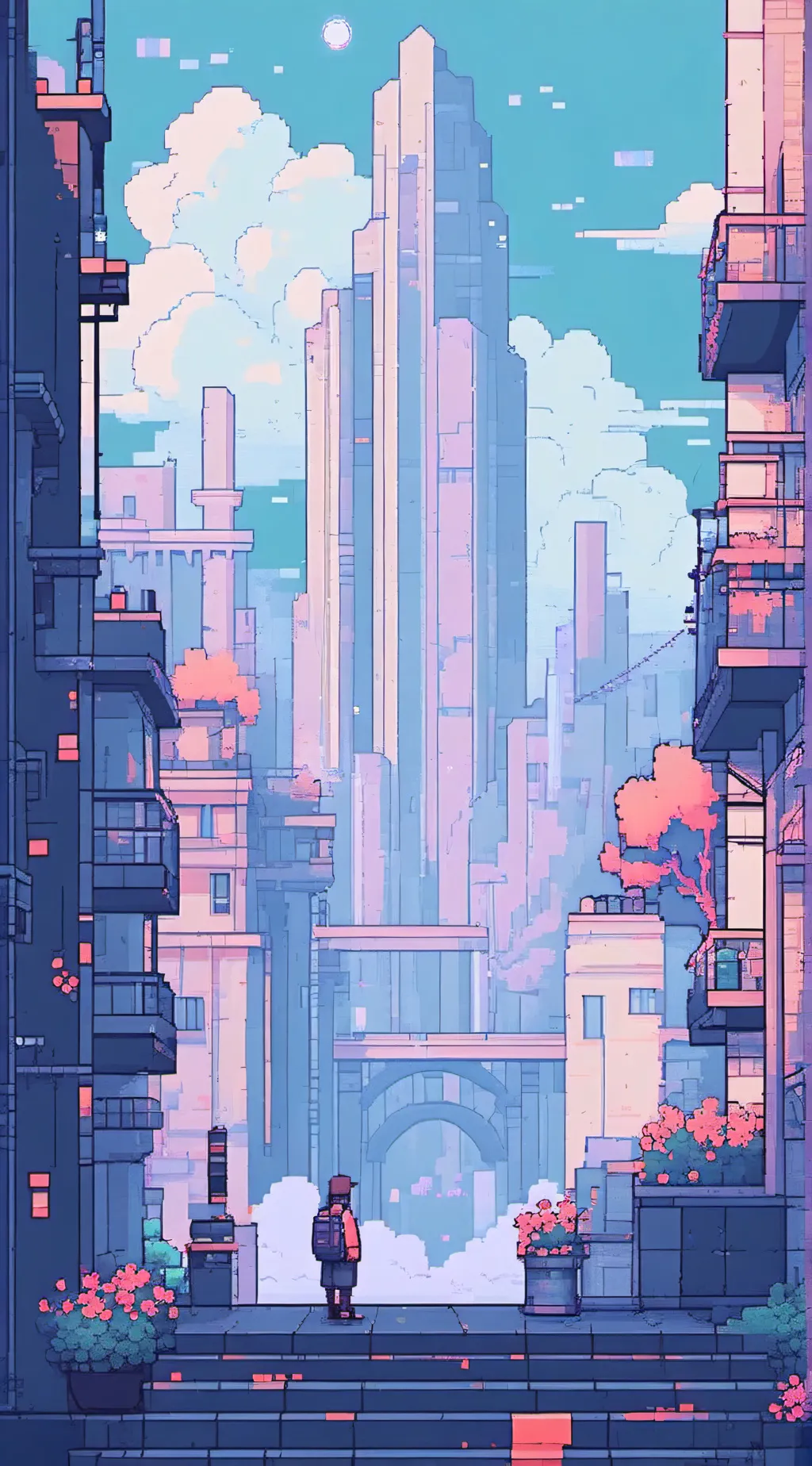 ai character: OLD CITY  background