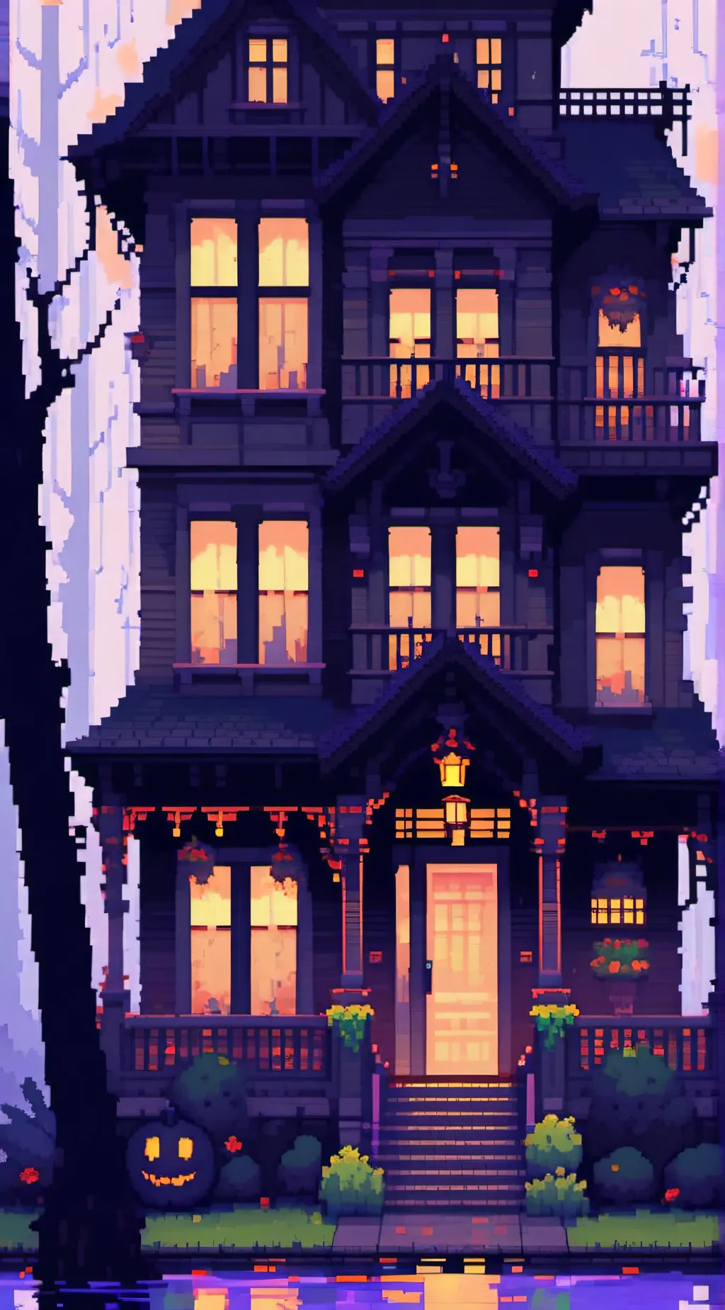 ai character: HH/Haunted House🥰 background