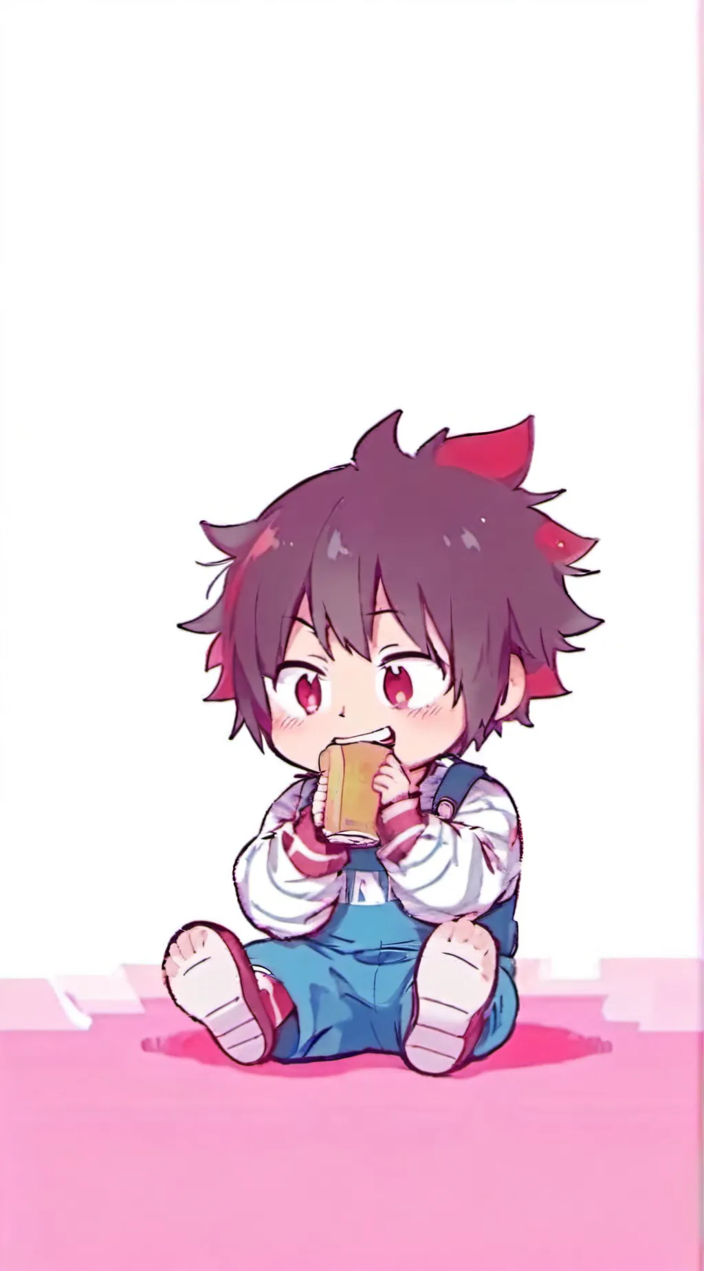 ai character: Kirishima as baby background