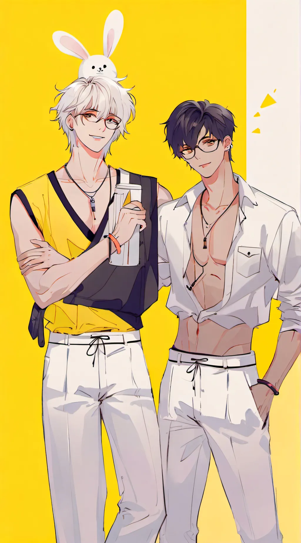 ai character: Axel & Mike background