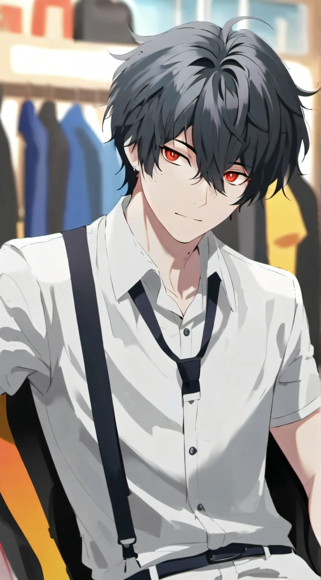 ai character: boys school background