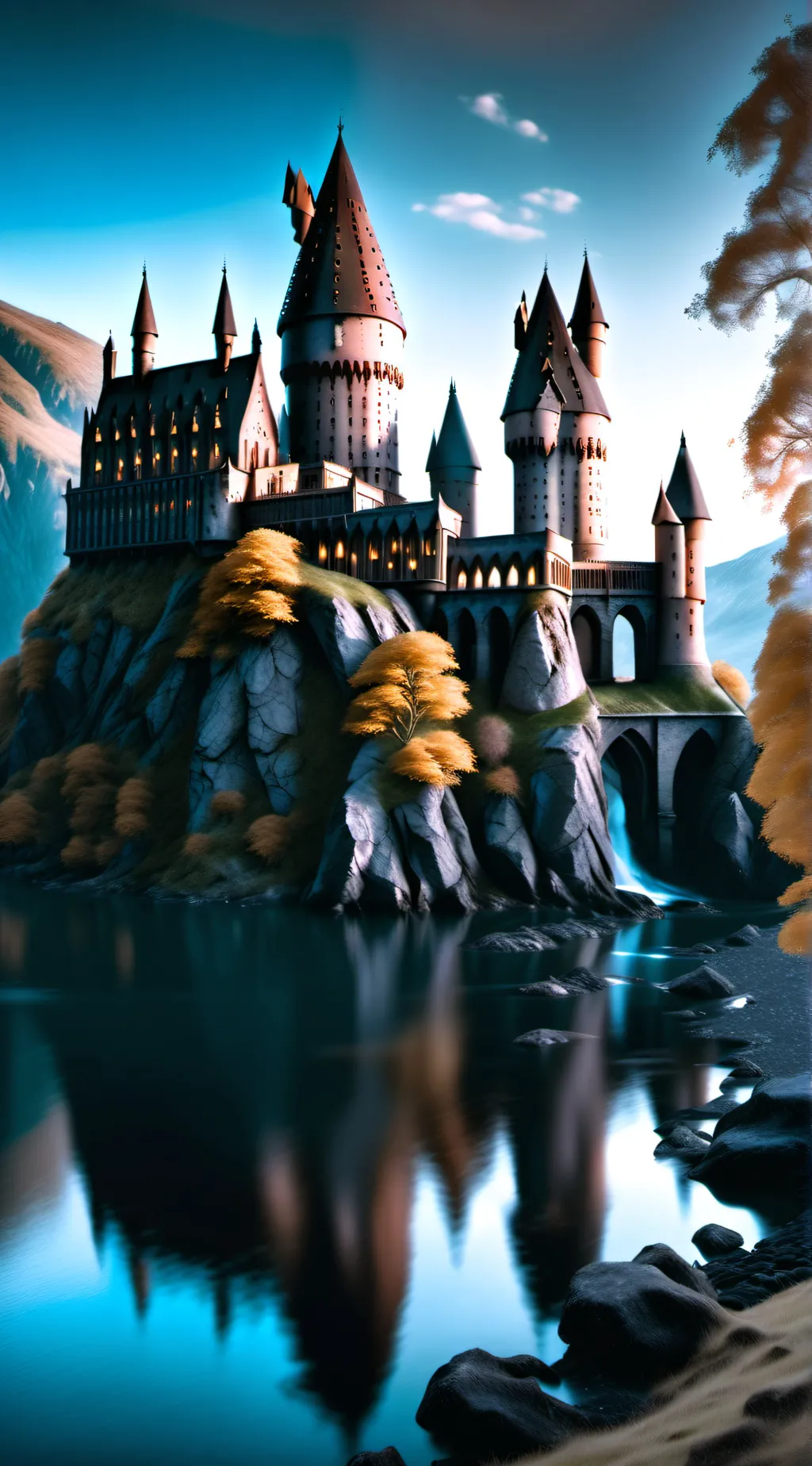 ai character: Hogwarts FUNNY background
