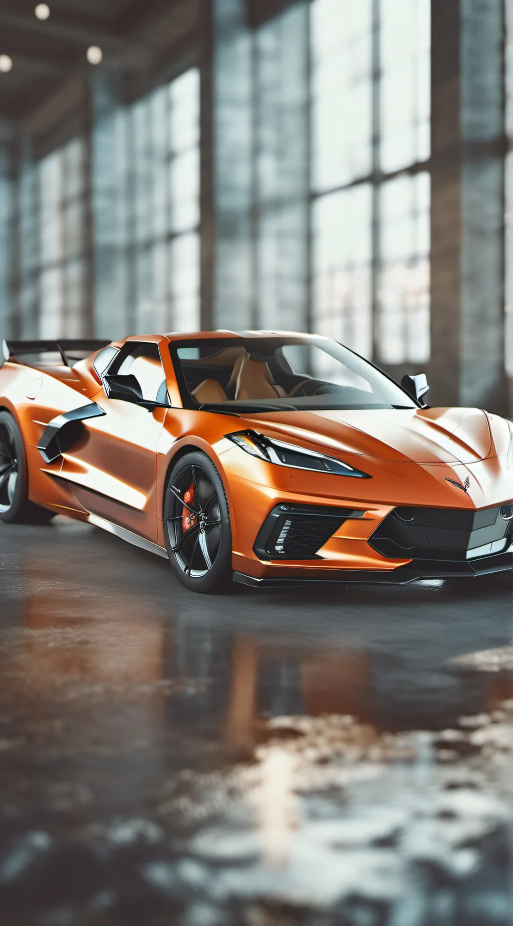ai character: Corvette c8 background