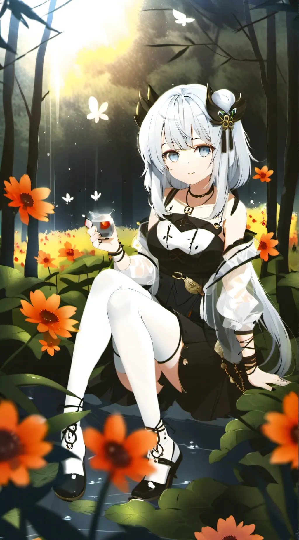 ai character: Rose background