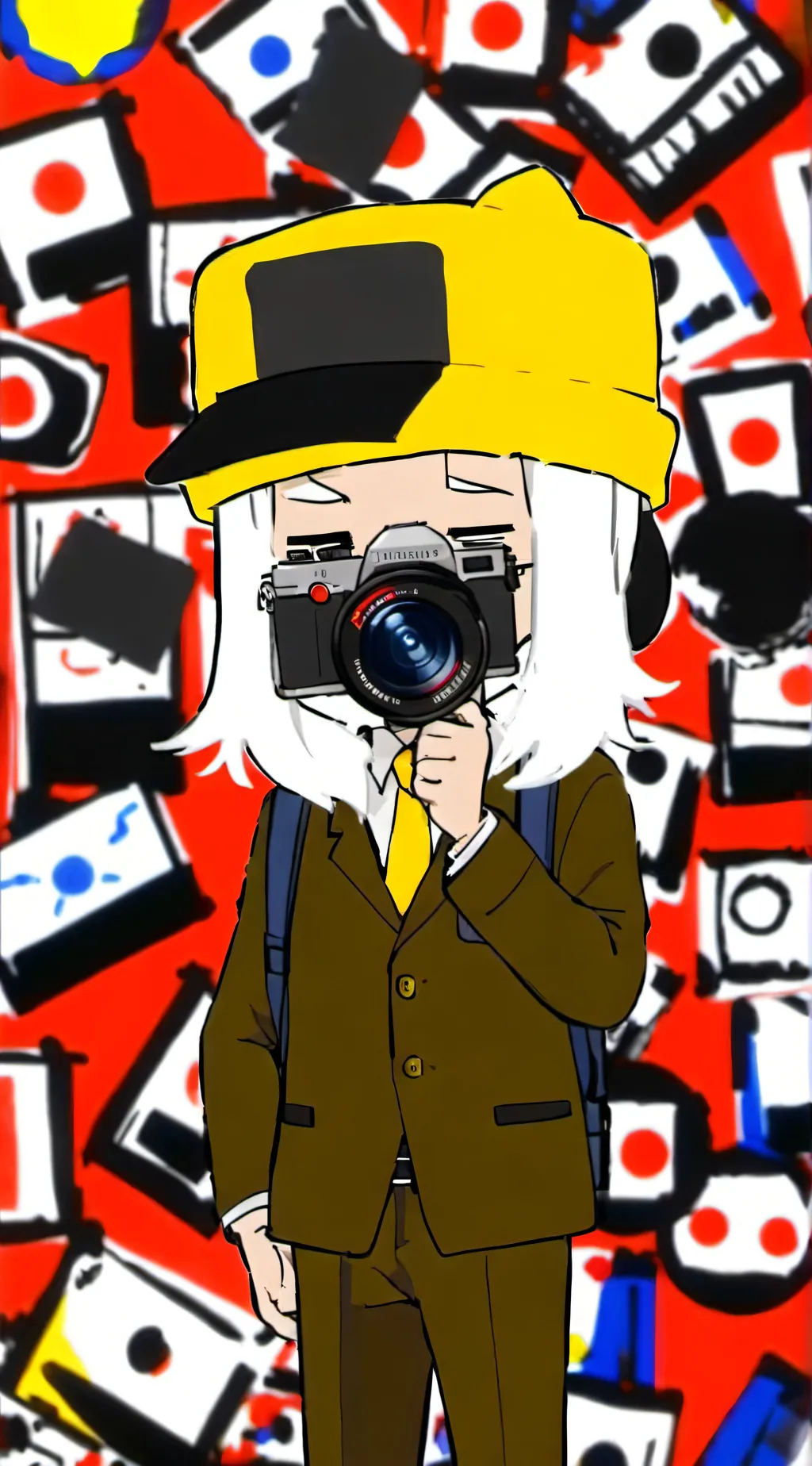 ai character: brown cameraman background