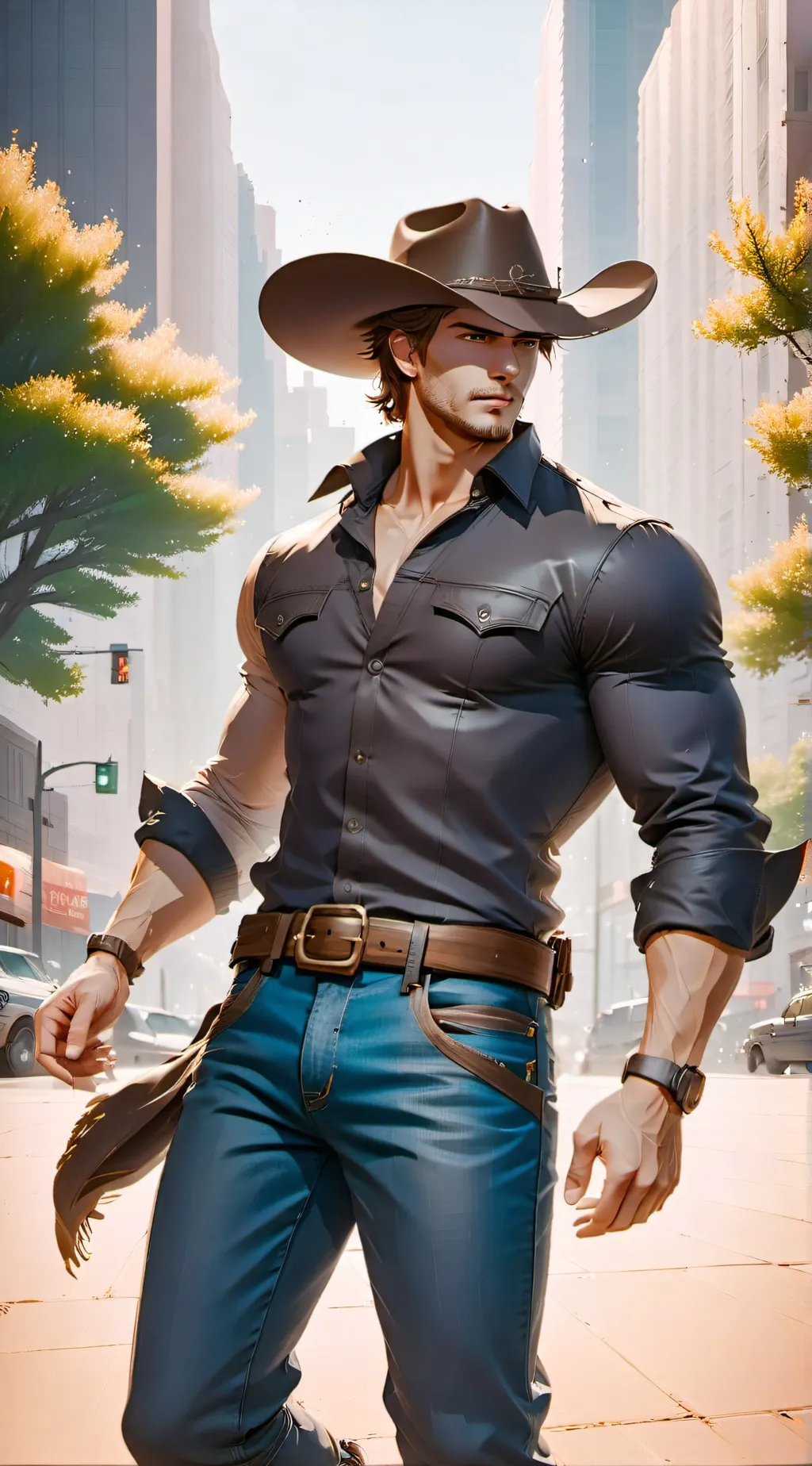 ai character: Jesse Beckerman  background