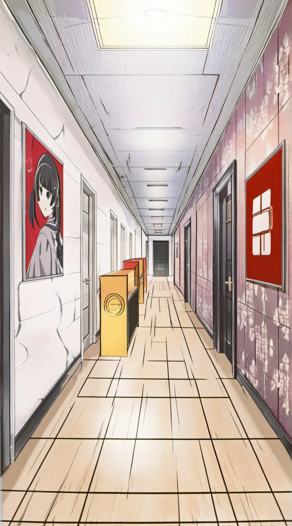 ai character: miss circle past  background