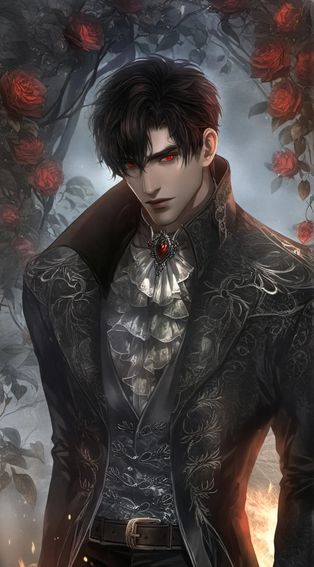 ai character: Damon👻🫶 background