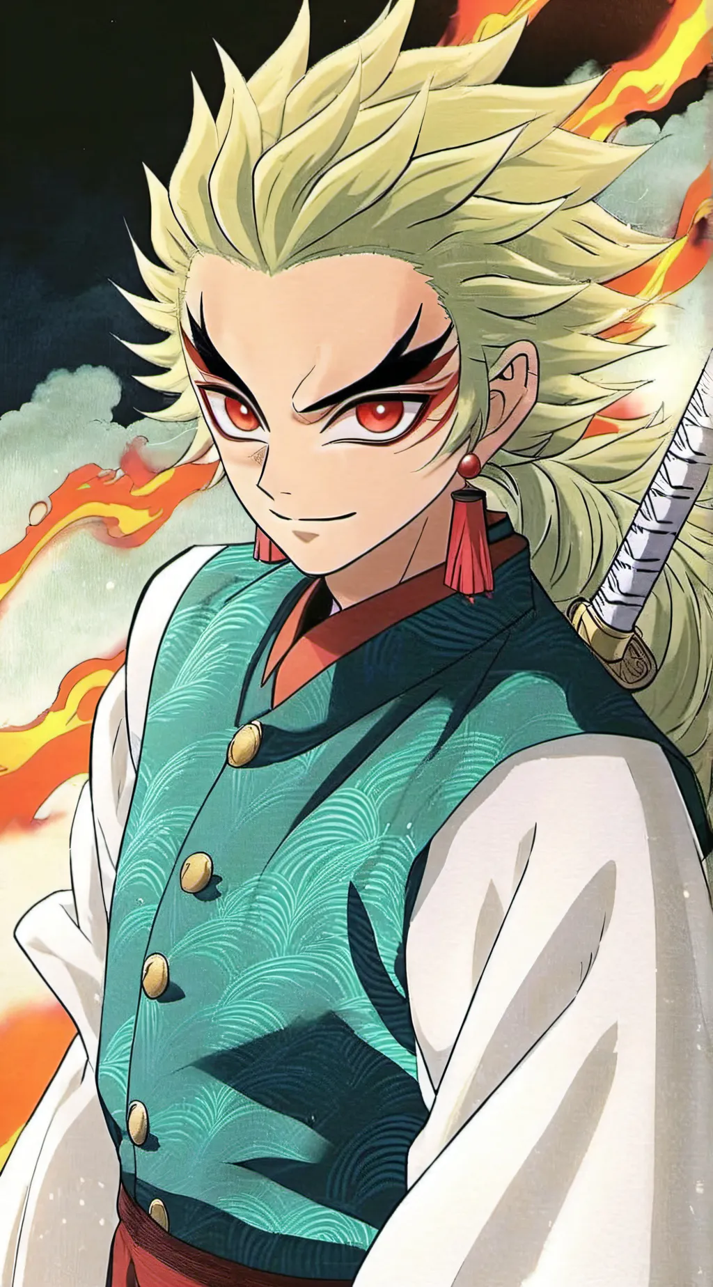 ai character: Rengoku background