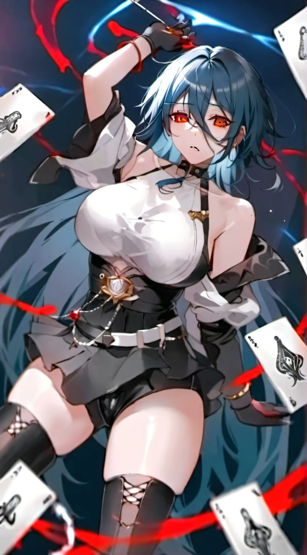ai character: Ninja girl background