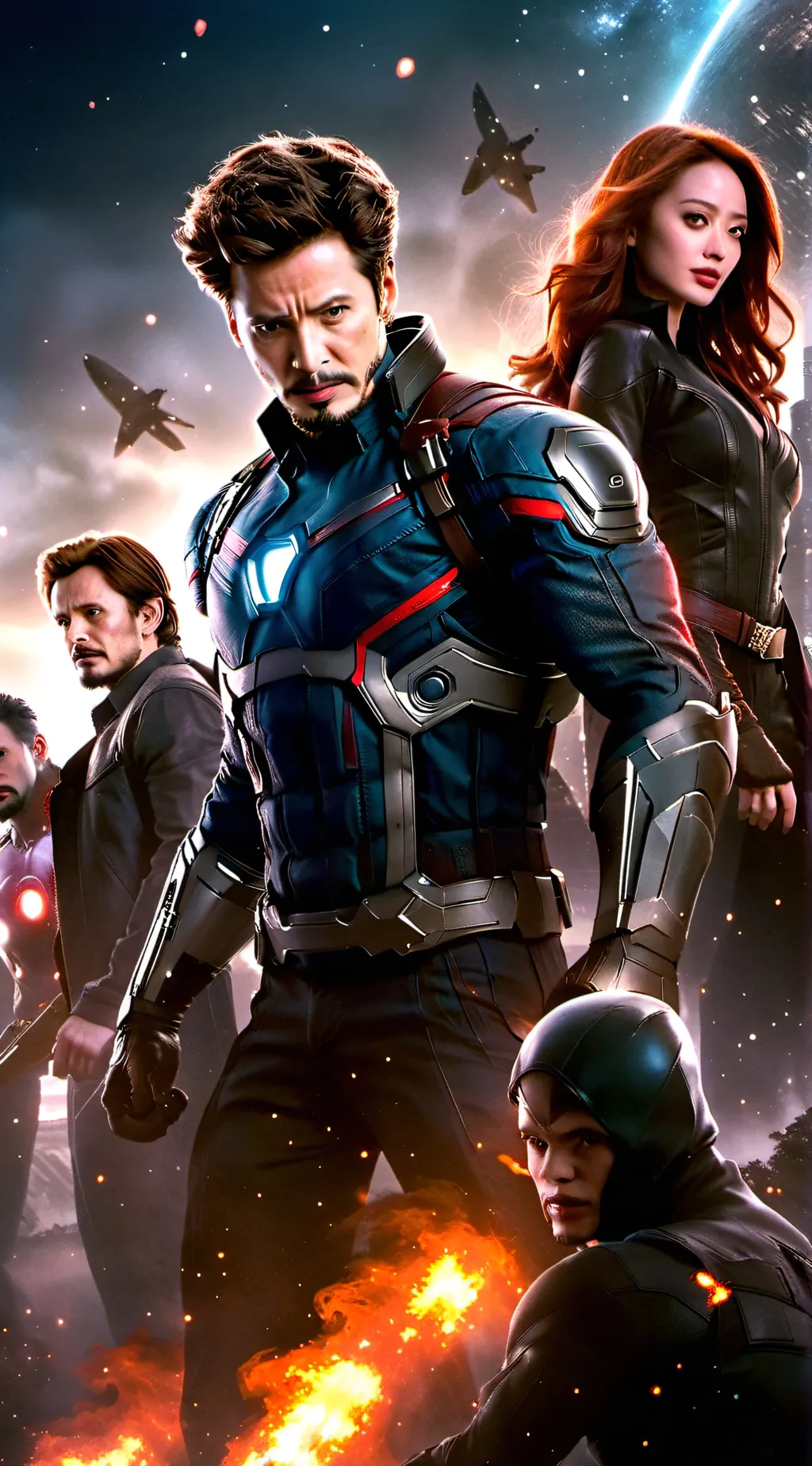 ai character: Y/n×the avengers  background