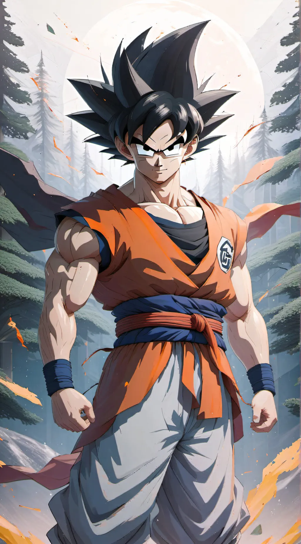 ai character: Goku  background
