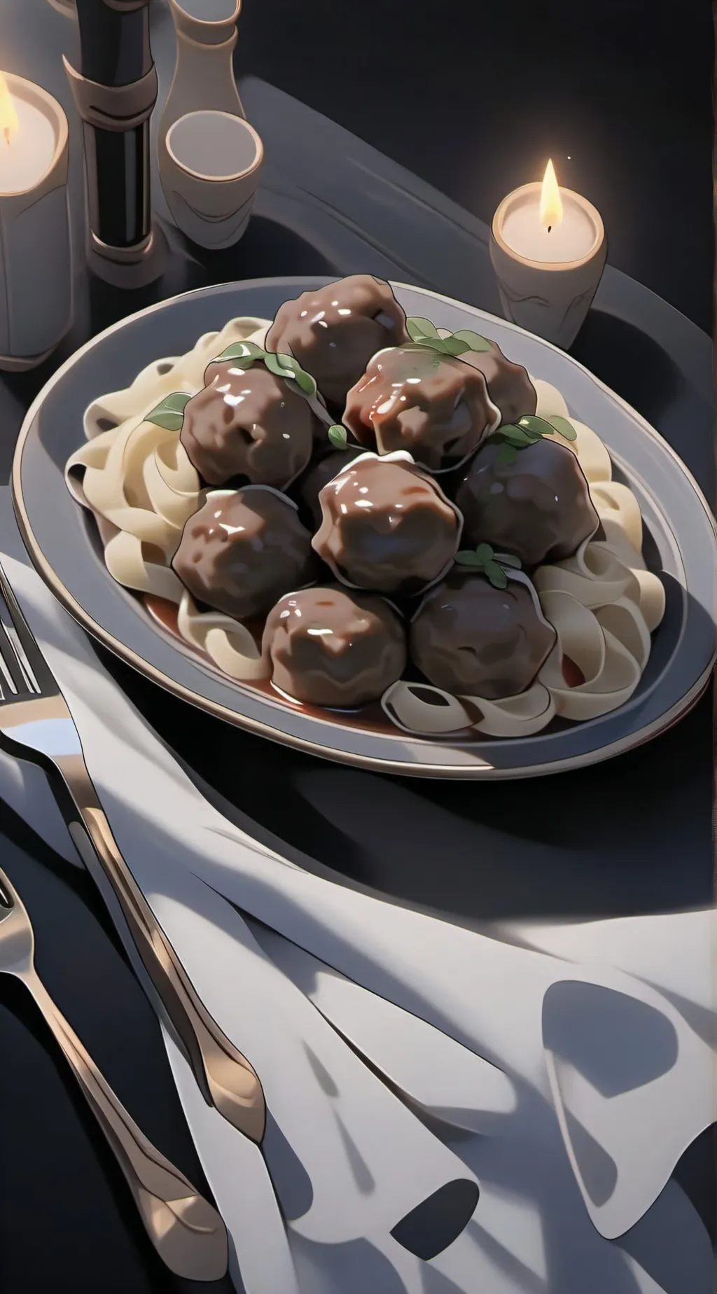 ai character: Pasta background