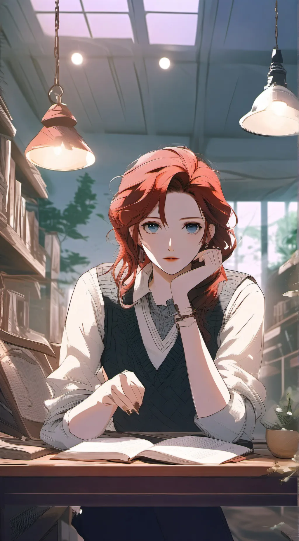 ai character: Stella Rosso  background