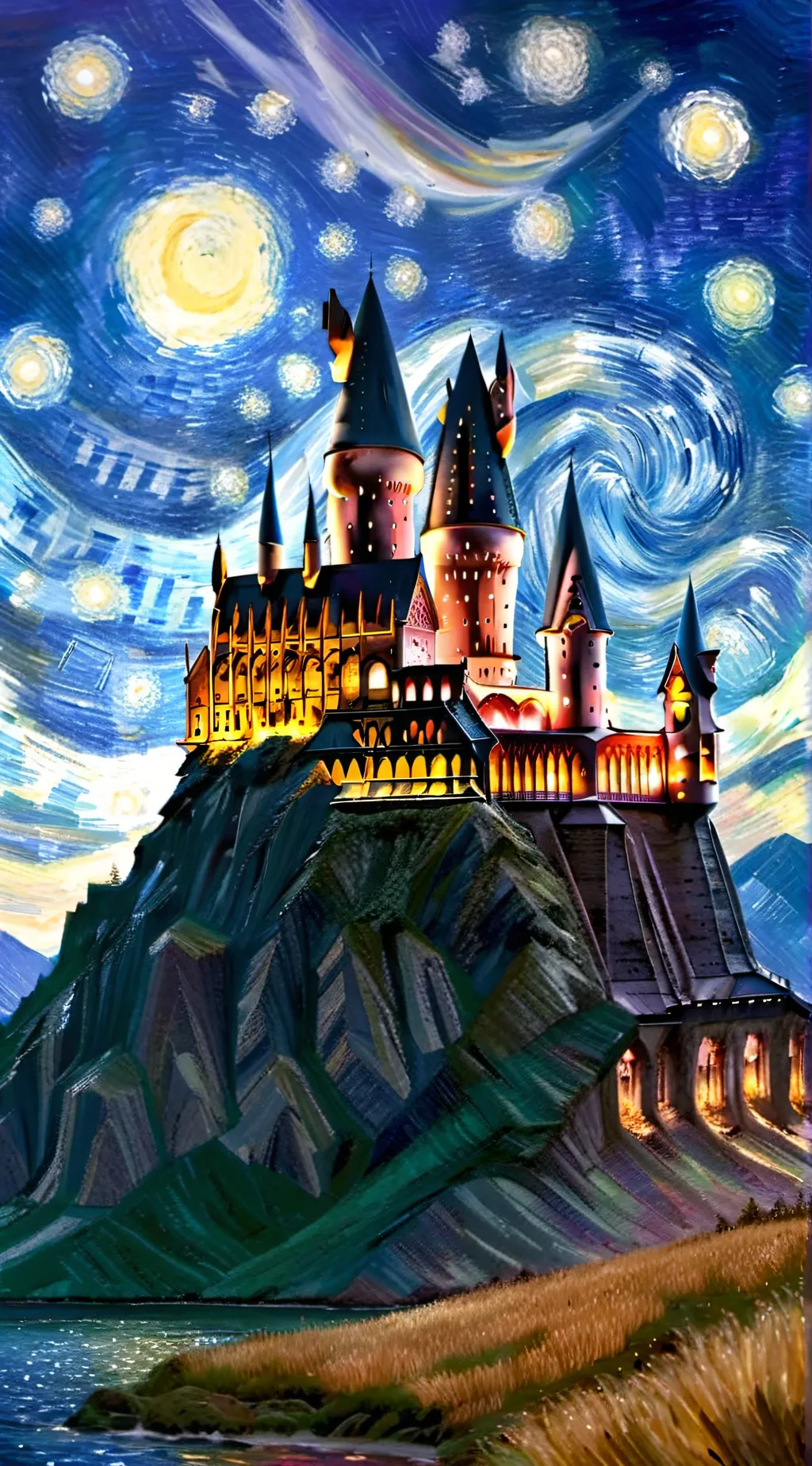 ai character: HOGWARTS! background