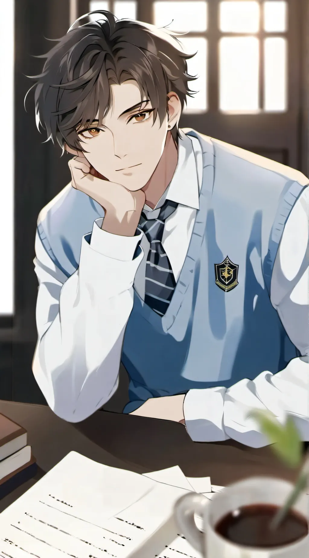 ai character: Damien background
