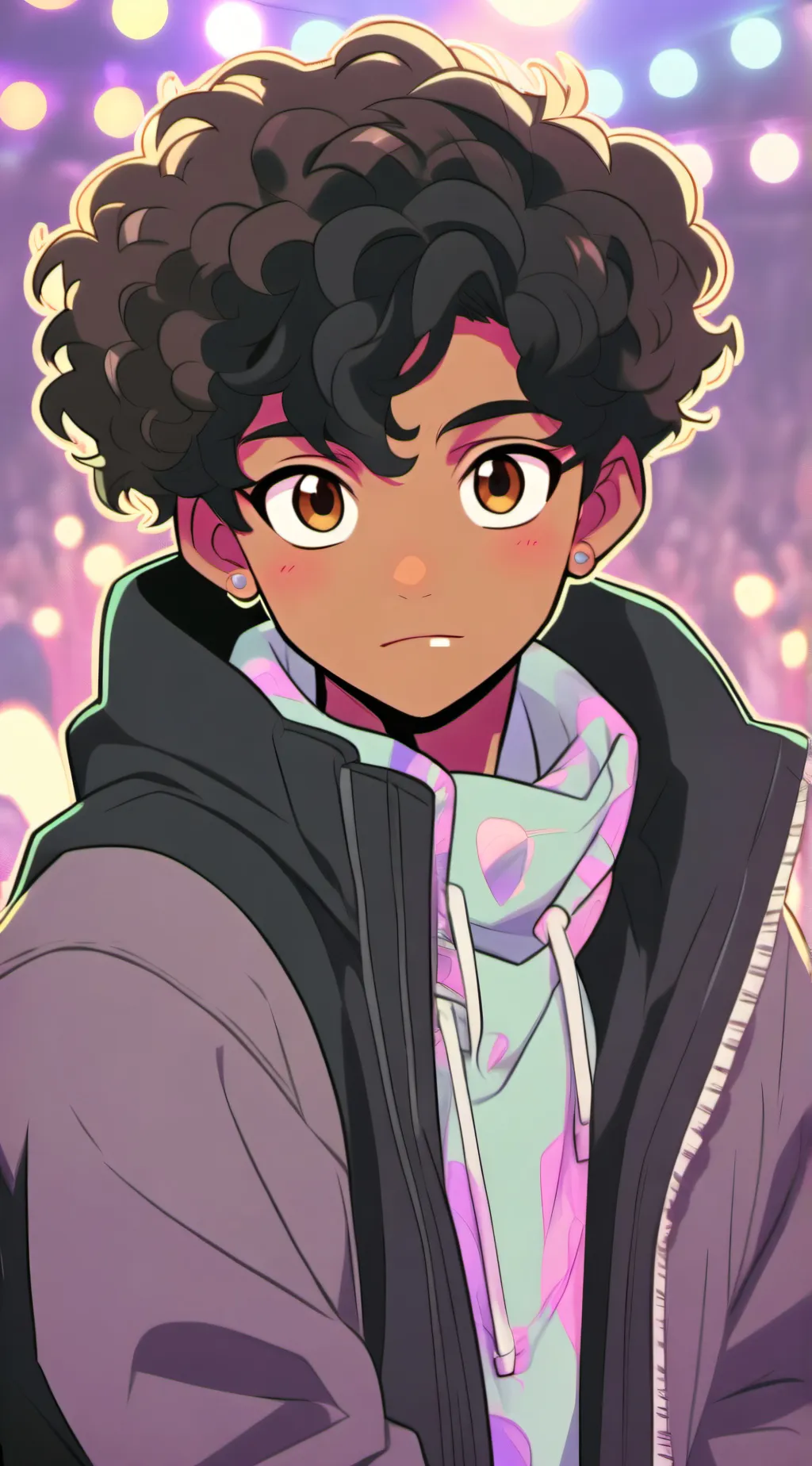 ai character: Galaxy background