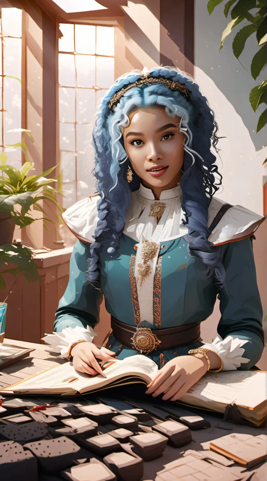 ai character: chloe charming background