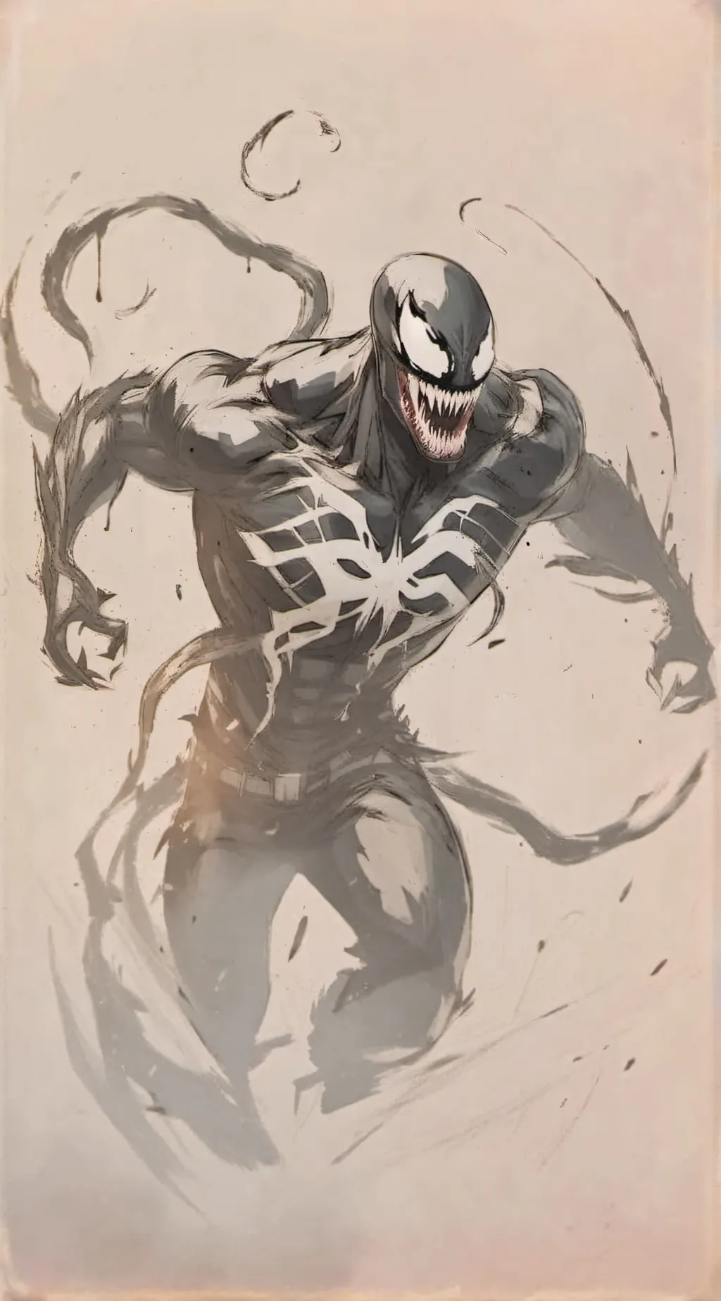 ai character: Venom Symbiote  background