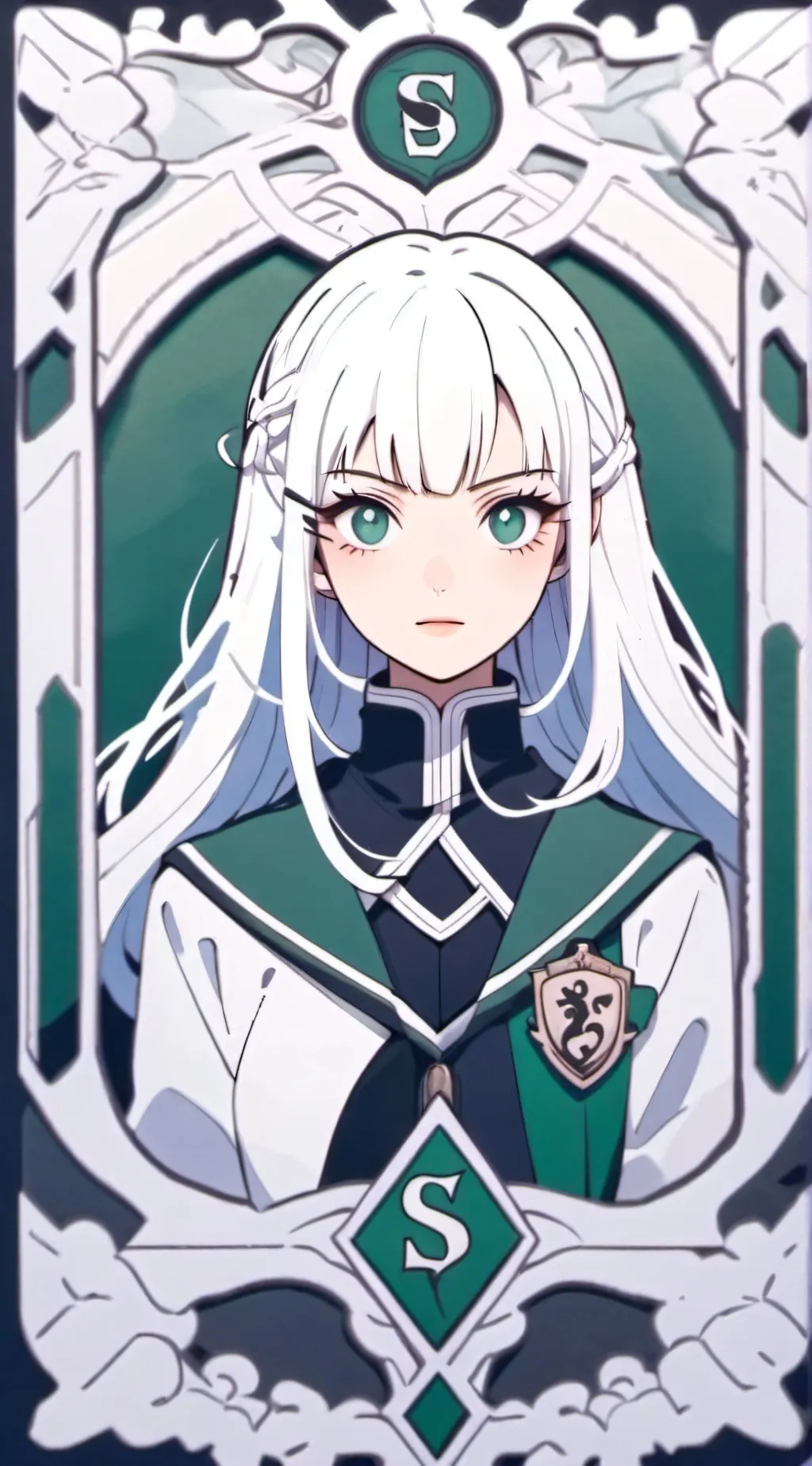 ai character: Slytherin 💚💚 background