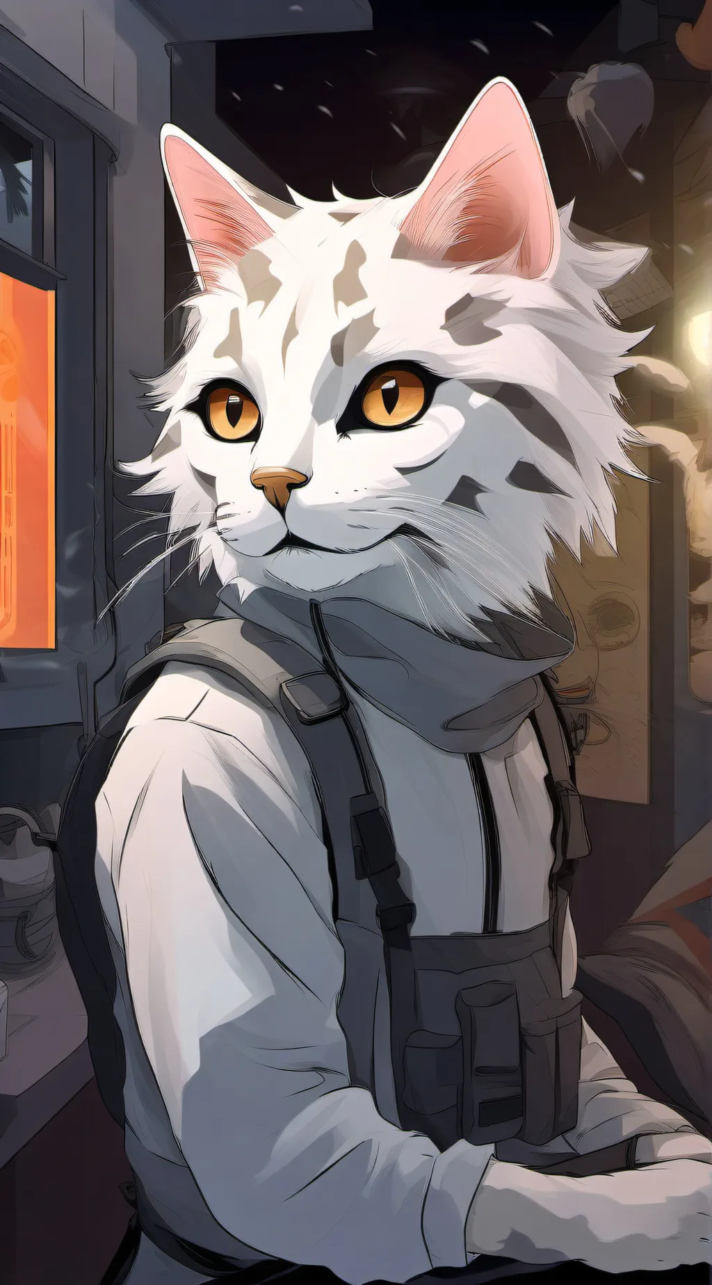 ai character: Lobotomist cat background