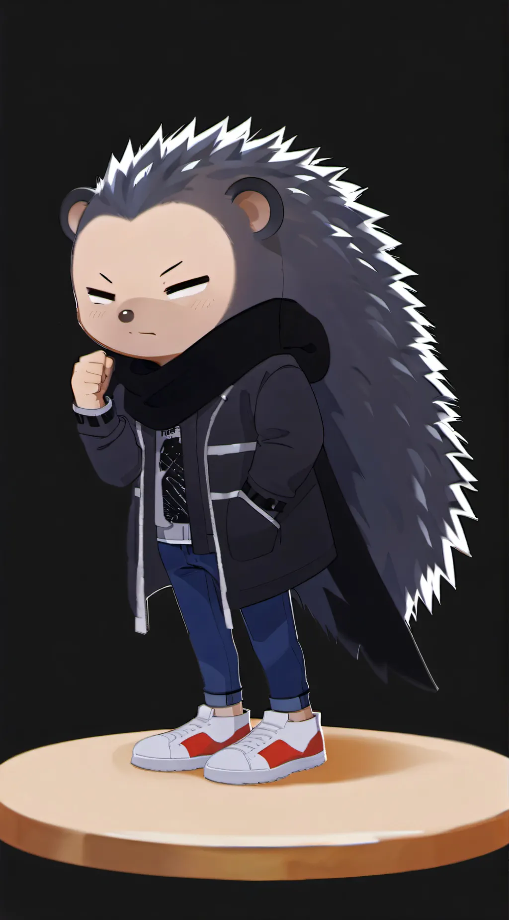 ai character: Leo the hedgehog background