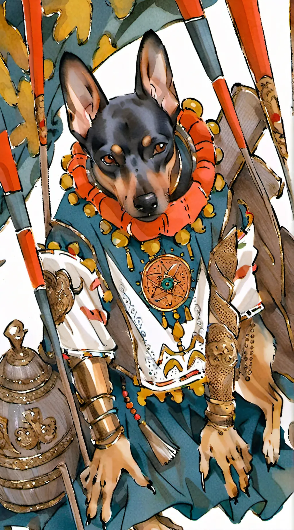 ai character: arlo the fell omen background