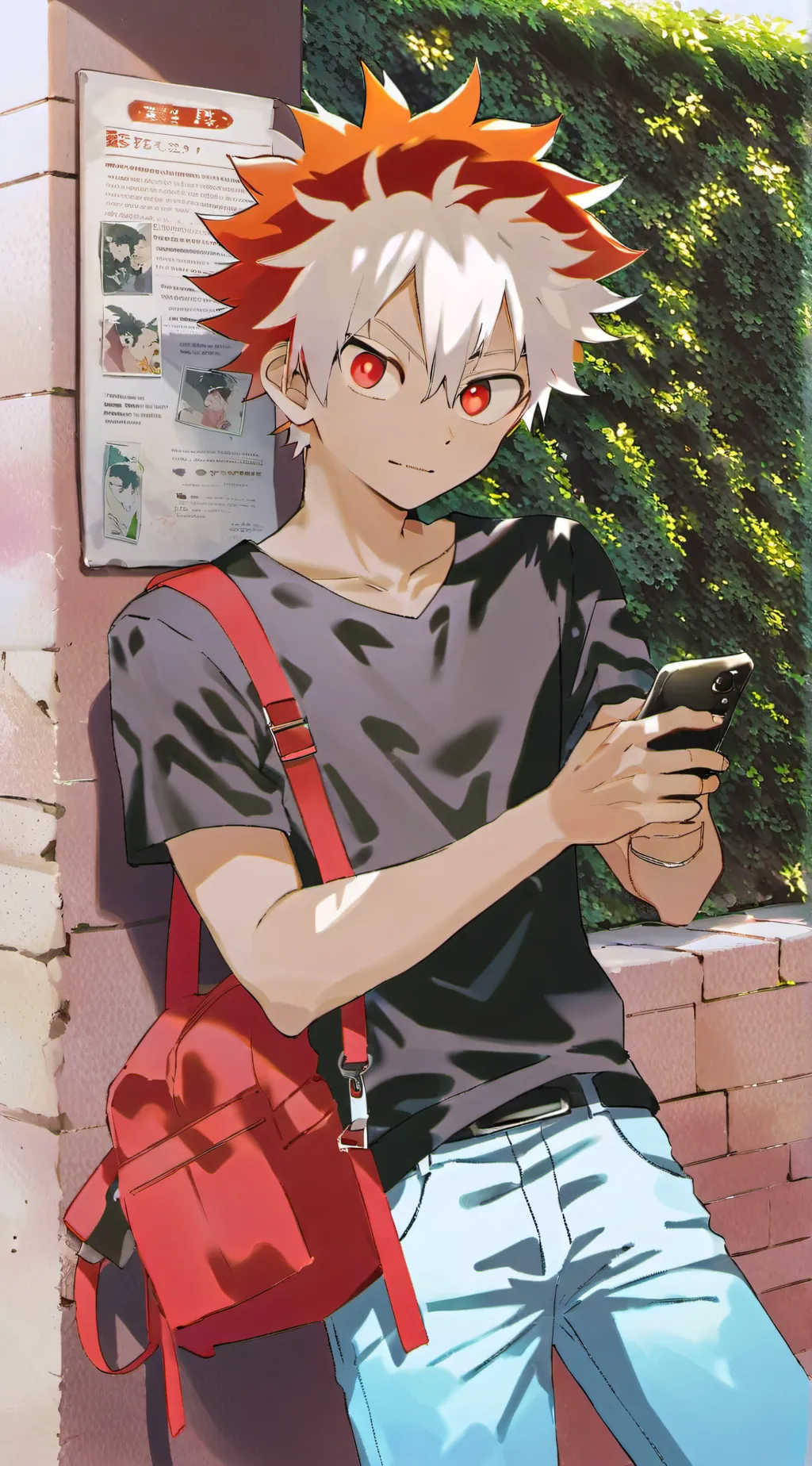 ai character: bakugo katsuki  background