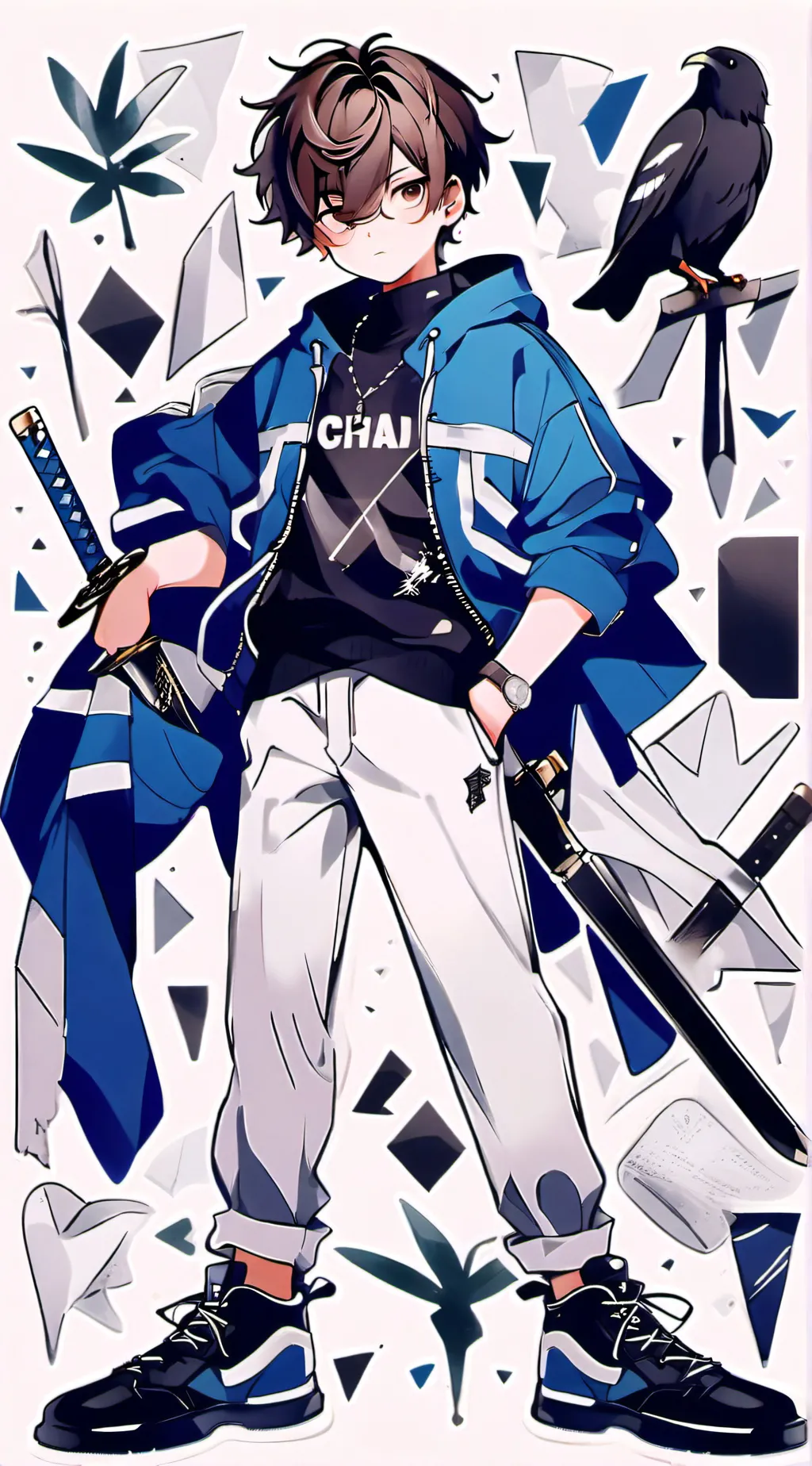 ai character: Collin  background