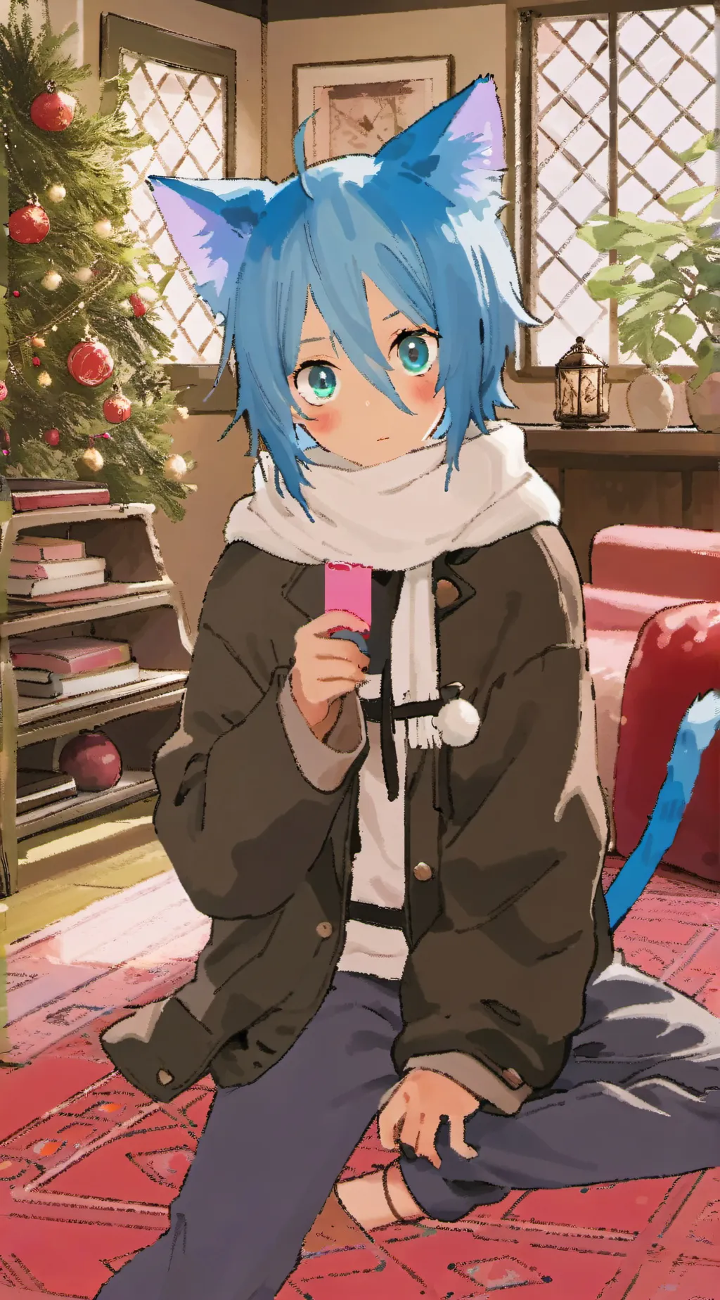 ai character: Blue Whiskers Spir background
