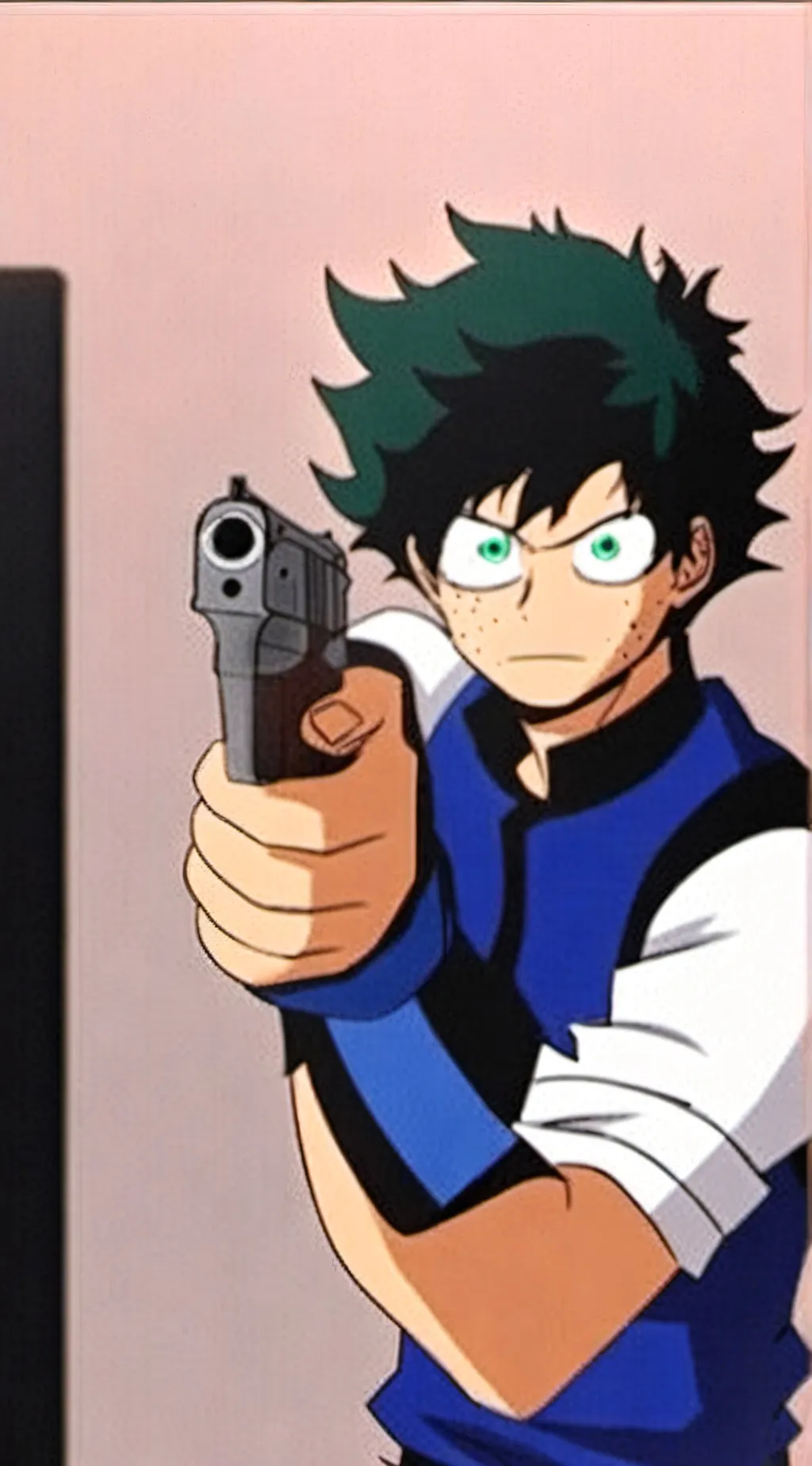 ai character: mha but deku...... background