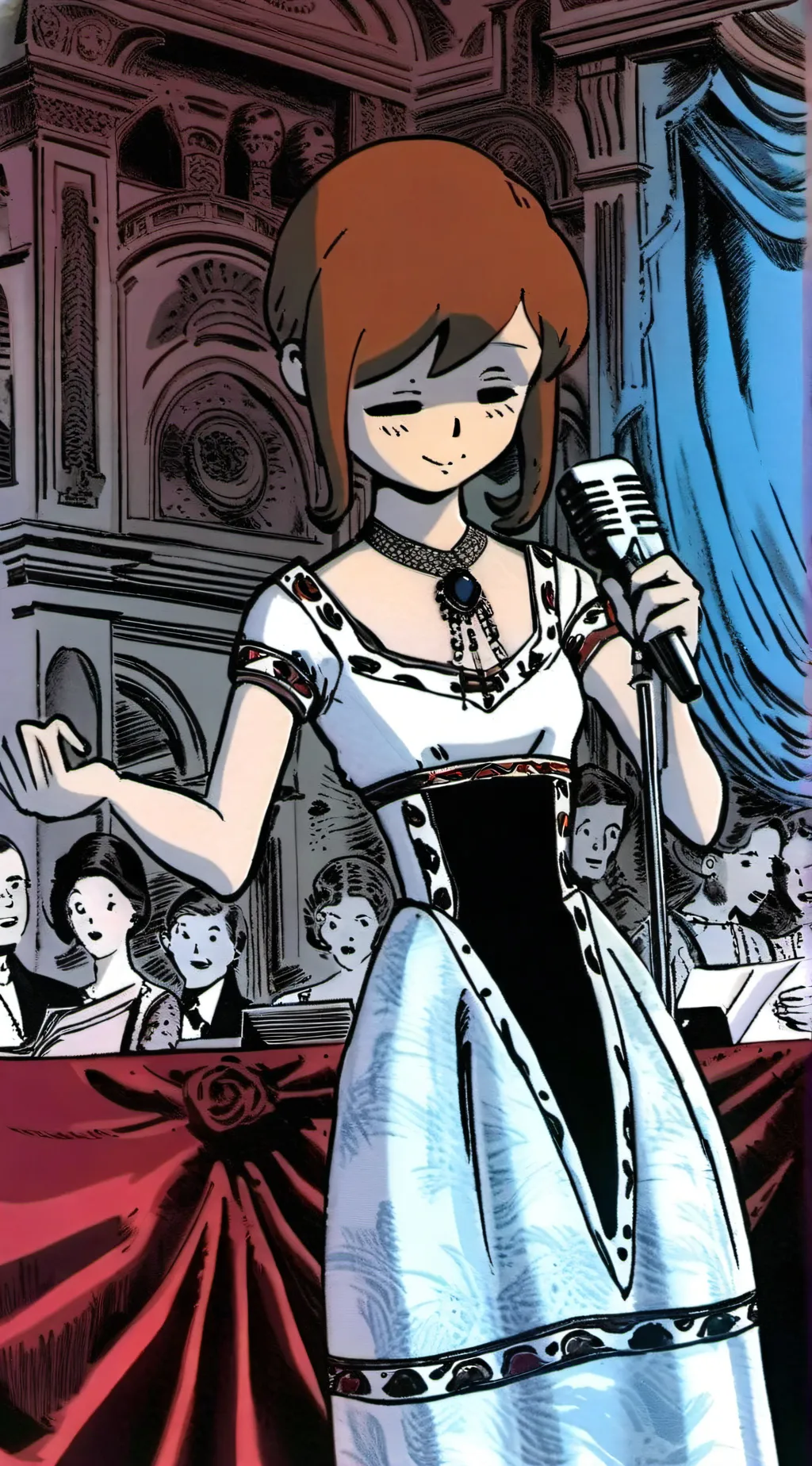 ai character: HH concert background