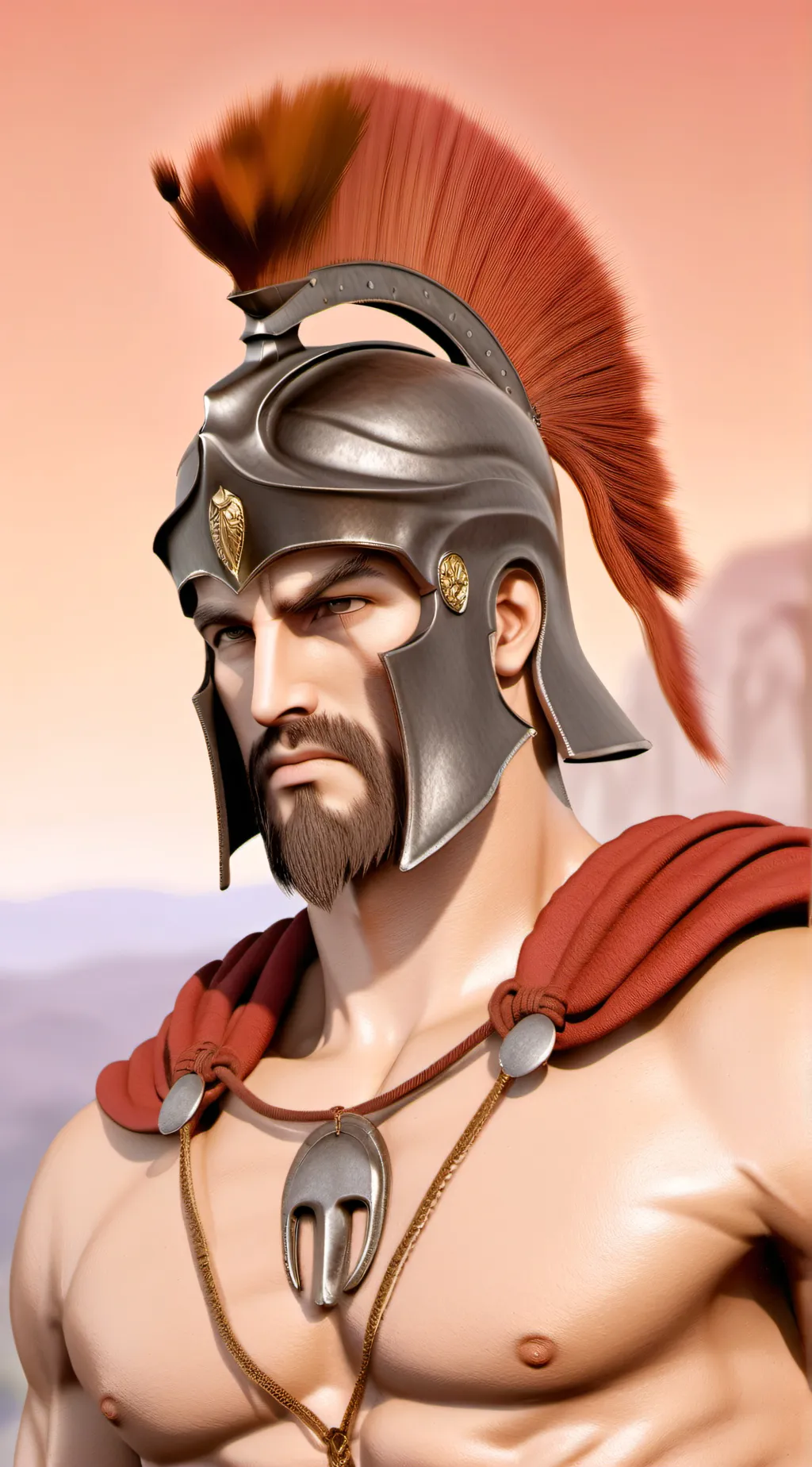 ai character: King Leonidas background