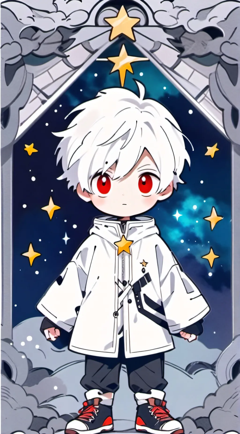ai character: Star  background