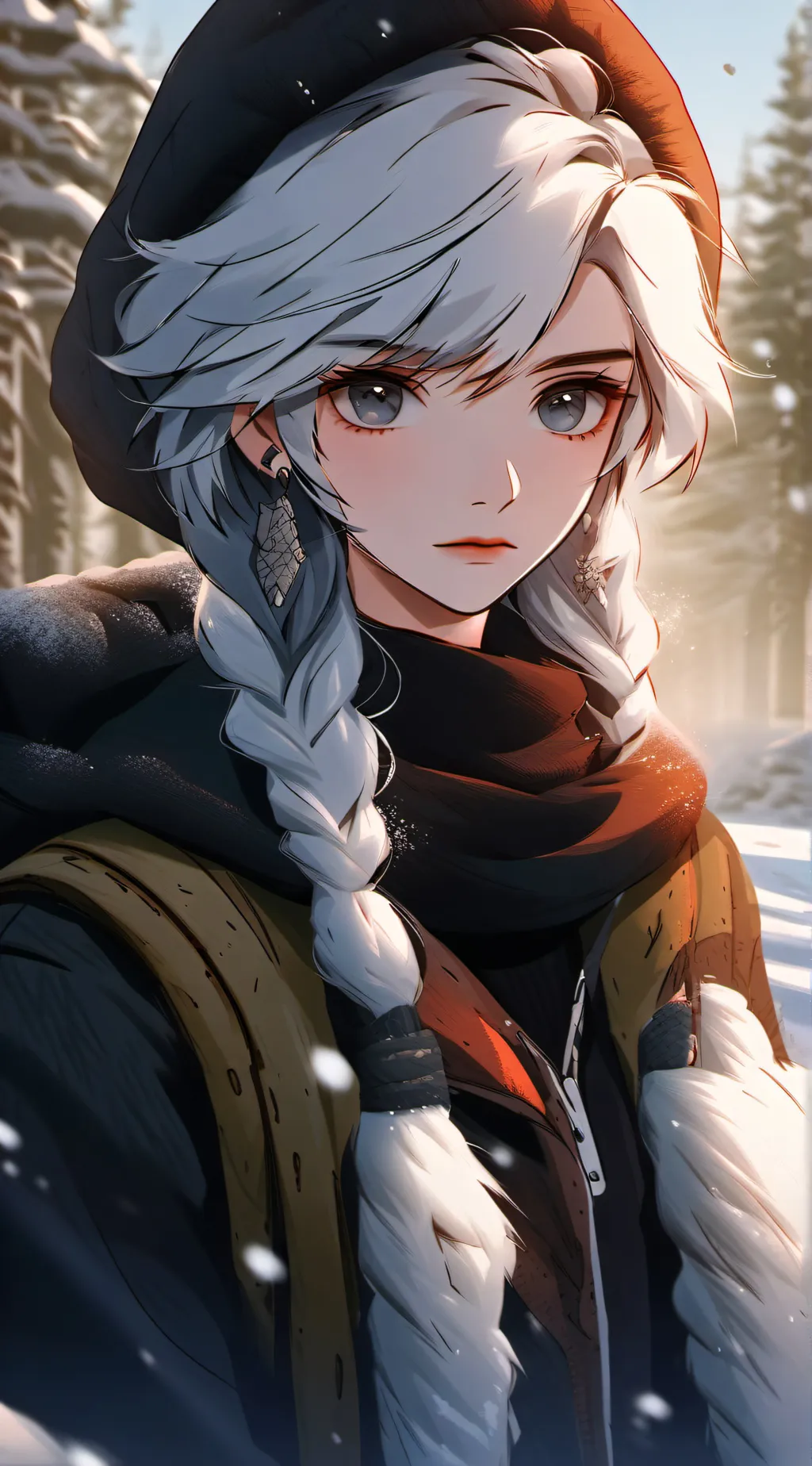 ai character: Frozen + rotg background