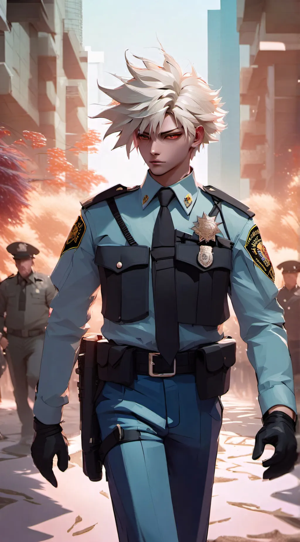 ai character: Bakugou Katsuki background